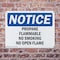 Signmission Propane Flammable No Smoking No Open Flame OSHA Notice Sign, Plastic, 10in W x 7in L, 2PK OS-2PACK-NS-P-710-L-17889 - alternate 8